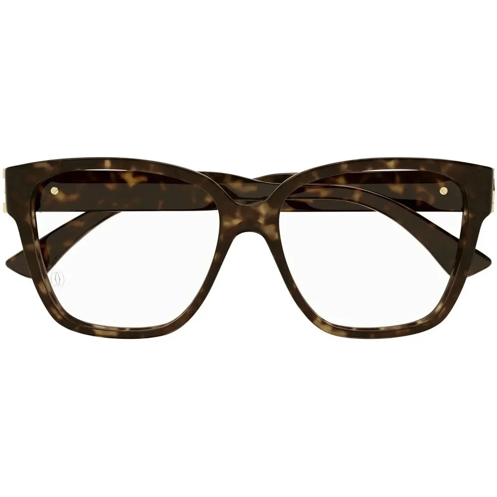 Cartier CT0451O Eyeglasses Havana Acetate Square